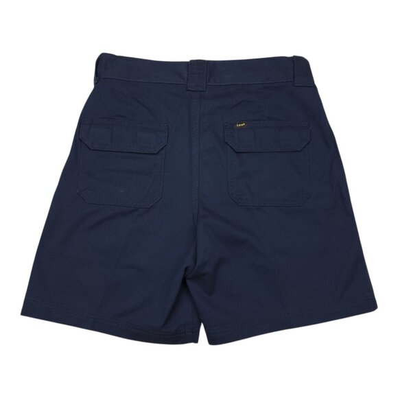 Lee Mens River Navy Cargo Shorts Size 29 100% Cotton LIghtweight - Picture 2 of 12
